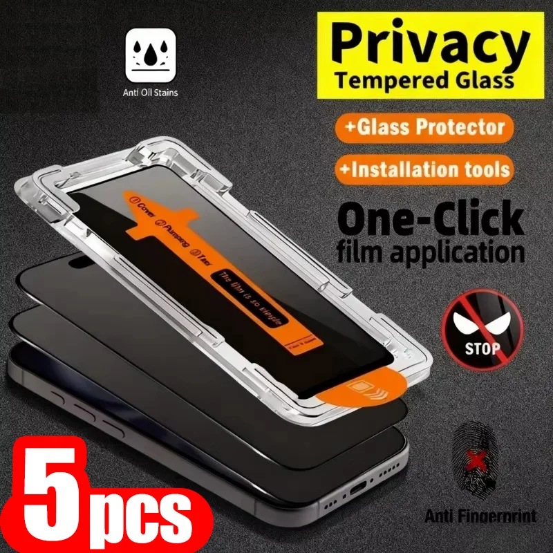 5PCS Privacy Screen Protector For iPhone 17 16 Pro Max 11 13 15 12 Mini 14 Plus 16e XS XR 6 7 8 Anti Spy Tempered Glass Film
5PCS Privacy Screen Protector For iPhone 17 16 Pro Max 11 13 15 12 Mini 14 Plus 16e XS XR 6 7 8 Anti Spy Tempered Glass Film