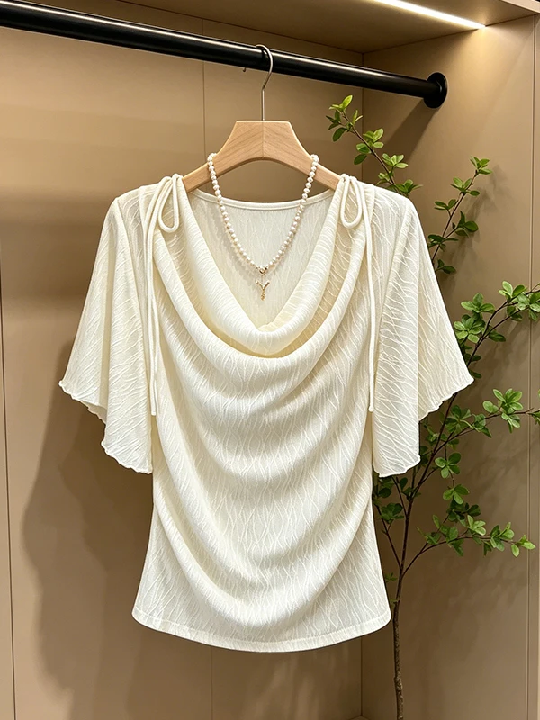 Summer New plus Size Sweet Gentle Style Breathable Slimming Shoulder Bared Tie Dotted Chiffon Top Korean Commute Style Women'...
Summer New plus Size Sweet Gentle Style Breathable Slimming Shoulder Bared Tie Dotted Chiffon Top Korean Commute Style Women'...