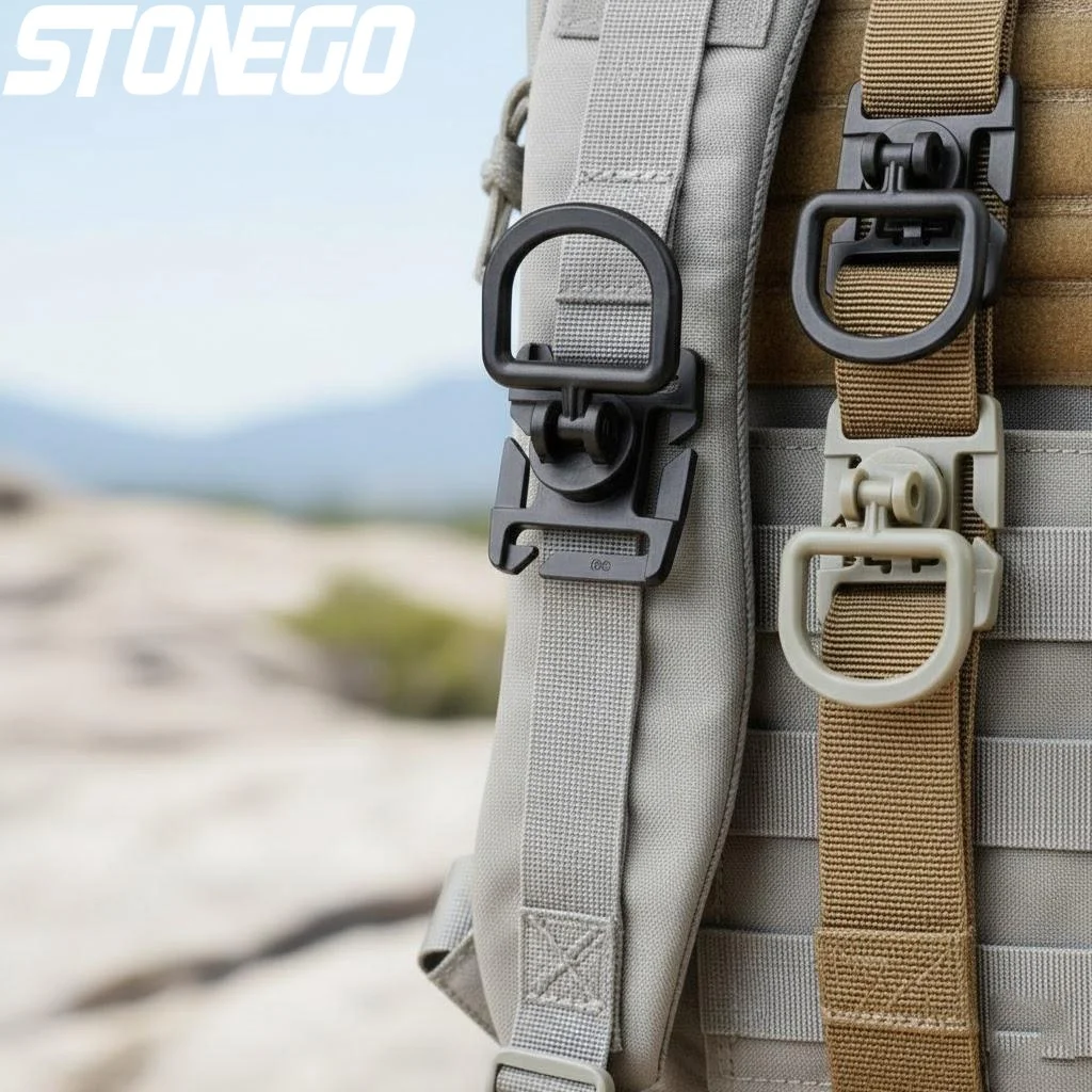 4Pcs 360 Rotating D-Ring Clip MOLLE Webbing Backpack D-Ring Grimloc Lock Tactical Bag Accessories
4Pcs 360 Rotating D-Ring Clip MOLLE Webbing Backpack D-Ring Grimloc Lock Tactical Bag Accessories