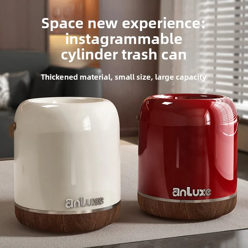 Household uncovered living room trash can 2026 new bedroom light luxury high-end large-capacity movable paper basket with wheels
Household uncovered living room trash can 2026 new bedroom light luxury high-end large-capacity movable paper basket with wheels