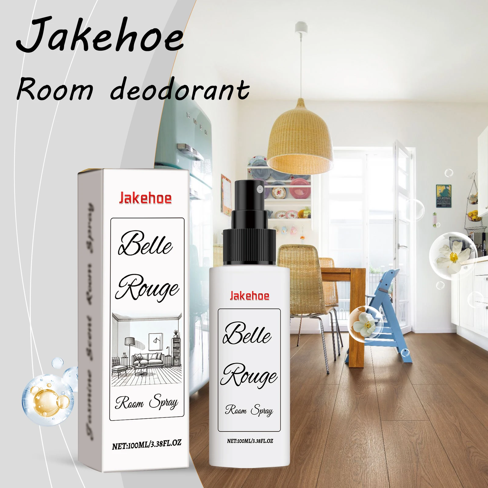 Jakehoe Жасминовый дезодорант-спрей для комнаты, стойкий эффект, свежий аромат, устраняет неприятные запахи, расслабляющий спрей для удаления запаха в комнате
Jakehoe Жасминовый дезодорант-спрей для комнаты, стойкий эффект, свежий аромат, устраняет неприятные запахи, расслабляющий спрей для удаления запаха в комнате