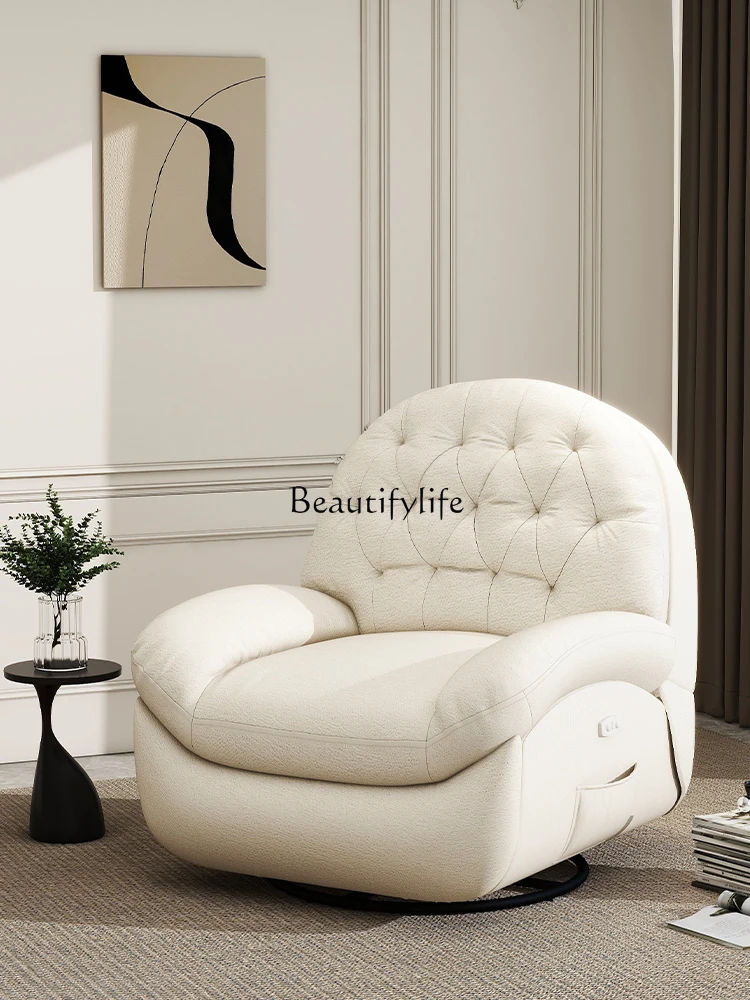 Lazy Sofa Single Electric Multifunctional Reclining and Sleeping Living Room Rotating Rocking Reclining Chair
Lazy Sofa Single Electric Multifunctional Reclining and Sleeping Living Room Rotating Rocking Reclining Chair