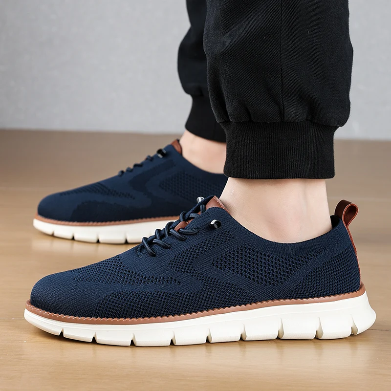 Lightweight Lace-Up Casual Men's Shoes Breathable Flying Loafers Men's Large Size Versatile Business Mesh Light Comfortable
Lightweight Lace-Up Casual Men's Shoes Breathable Flying Loafers Men's Large Size Versatile Business Mesh Light Comfortable