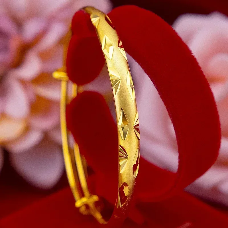 9999 Real Gold 24K Pure Gold Bracelet Women's Car Flower Ingot Ancient Push-pull Bracelet Metalworking Women's
9999 Real Gold 24K Pure Gold Bracelet Women's Car Flower Ingot Ancient Push-pull Bracelet Metalworking Women's