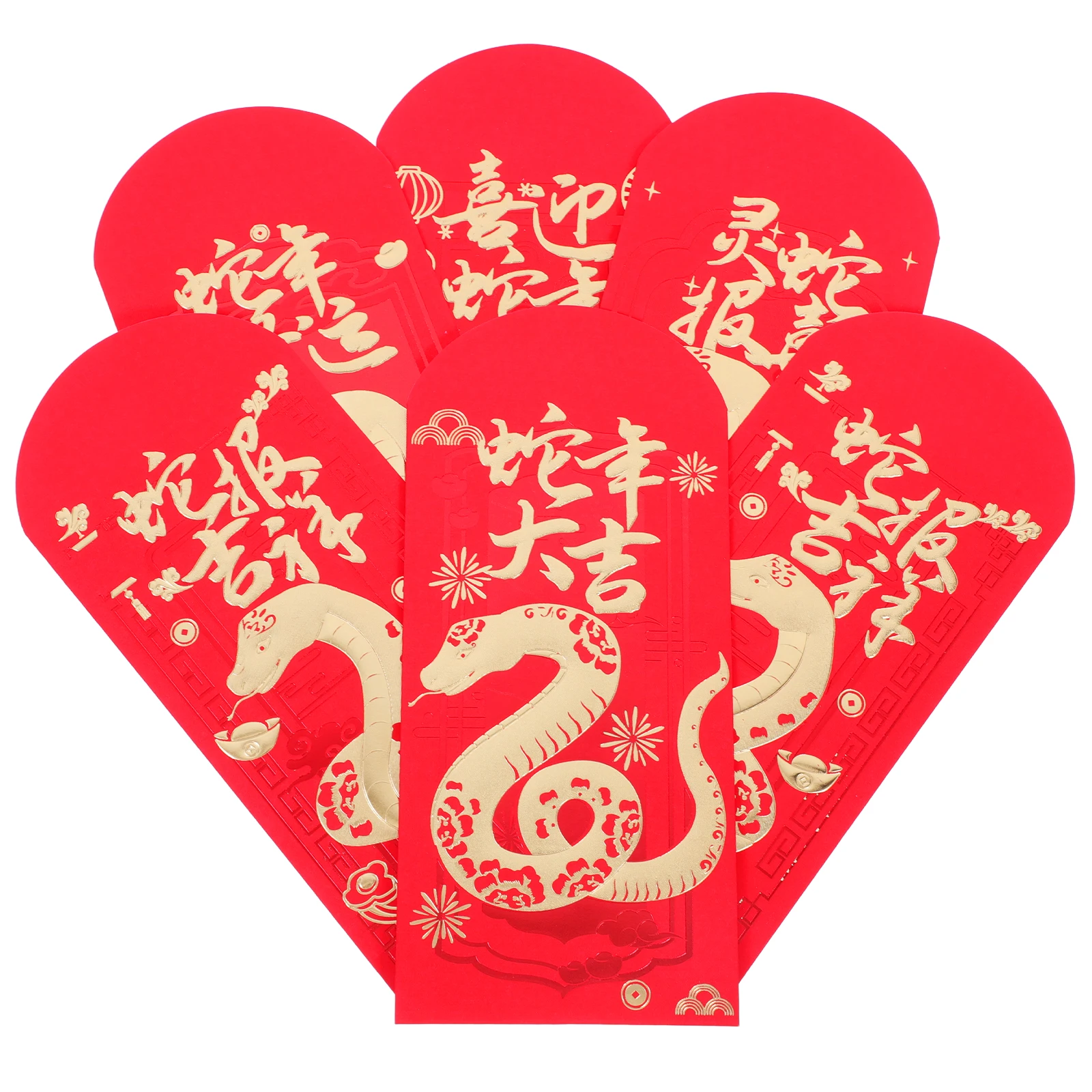 30pcs Golden Snake Red Envelopes Lucky Money Bags Vibrant Colors Traditional Patterns Chinese New Year Wedding Birthday
30pcs Golden Snake Red Envelopes Lucky Money Bags Vibrant Colors Traditional Patterns Chinese New Year Wedding Birthday