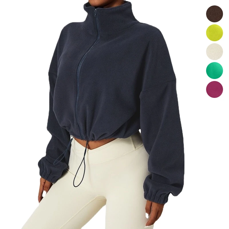 Женская флисовая куртка с завязками на талии и воротником-стойкой, мягкое плюшевое пальто с длинными рукавами, свободная теплая осенне-зимняя спортивная одежда
Женская флисовая куртка с завязками на талии и воротником-стойкой, мягкое плюшевое пальто с длинными рукавами, свободная теплая осенне-зимняя спортивная одежда