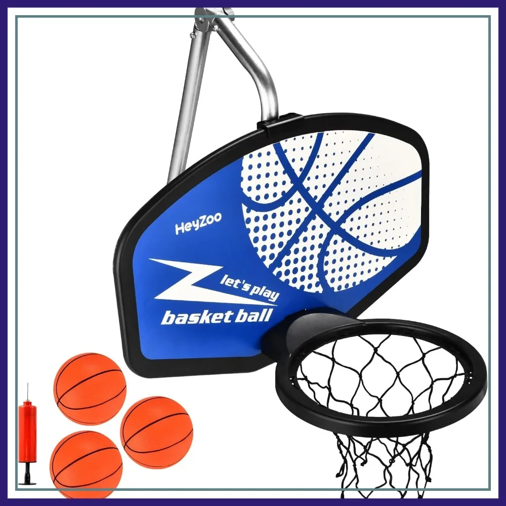 Trampoline Basketball Hoop with Pump and 3 Mini Balls, Adjustable Height, Easy Assembly, Waterproof, Fits Most Trampolines
Trampoline Basketball Hoop with Pump and 3 Mini Balls, Adjustable Height, Easy Assembly, Waterproof, Fits Most Trampolines
