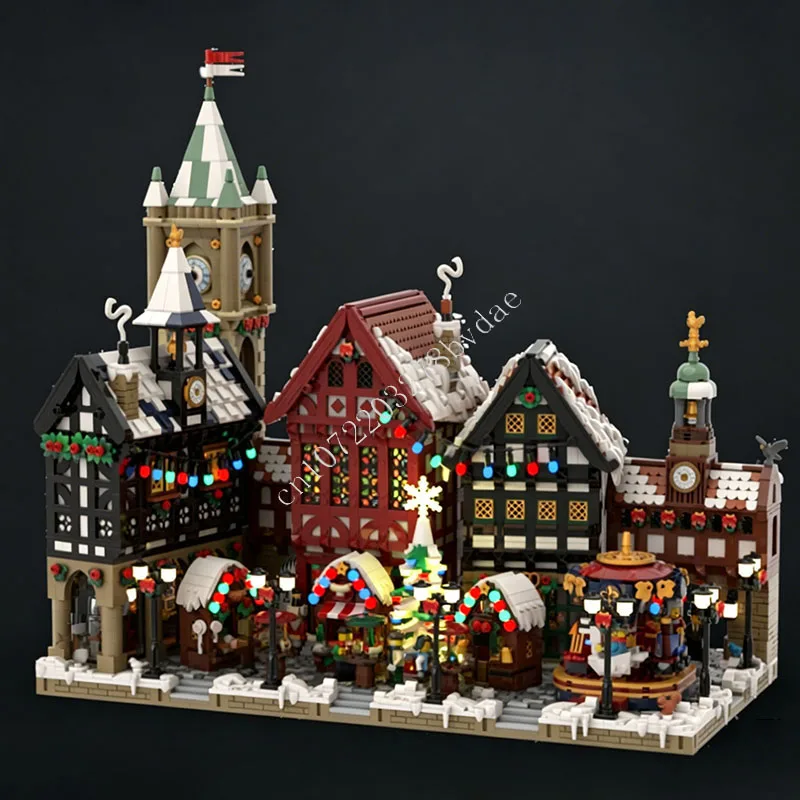 8866 PCS Winter Christmas Town Building Blocks German Old Town Market Assembly Educational Model Gift For Adults Home Decoration
8866 PCS Winter Christmas Town Building Blocks German Old Town Market Assembly Educational Model Gift For Adults Home Decoration