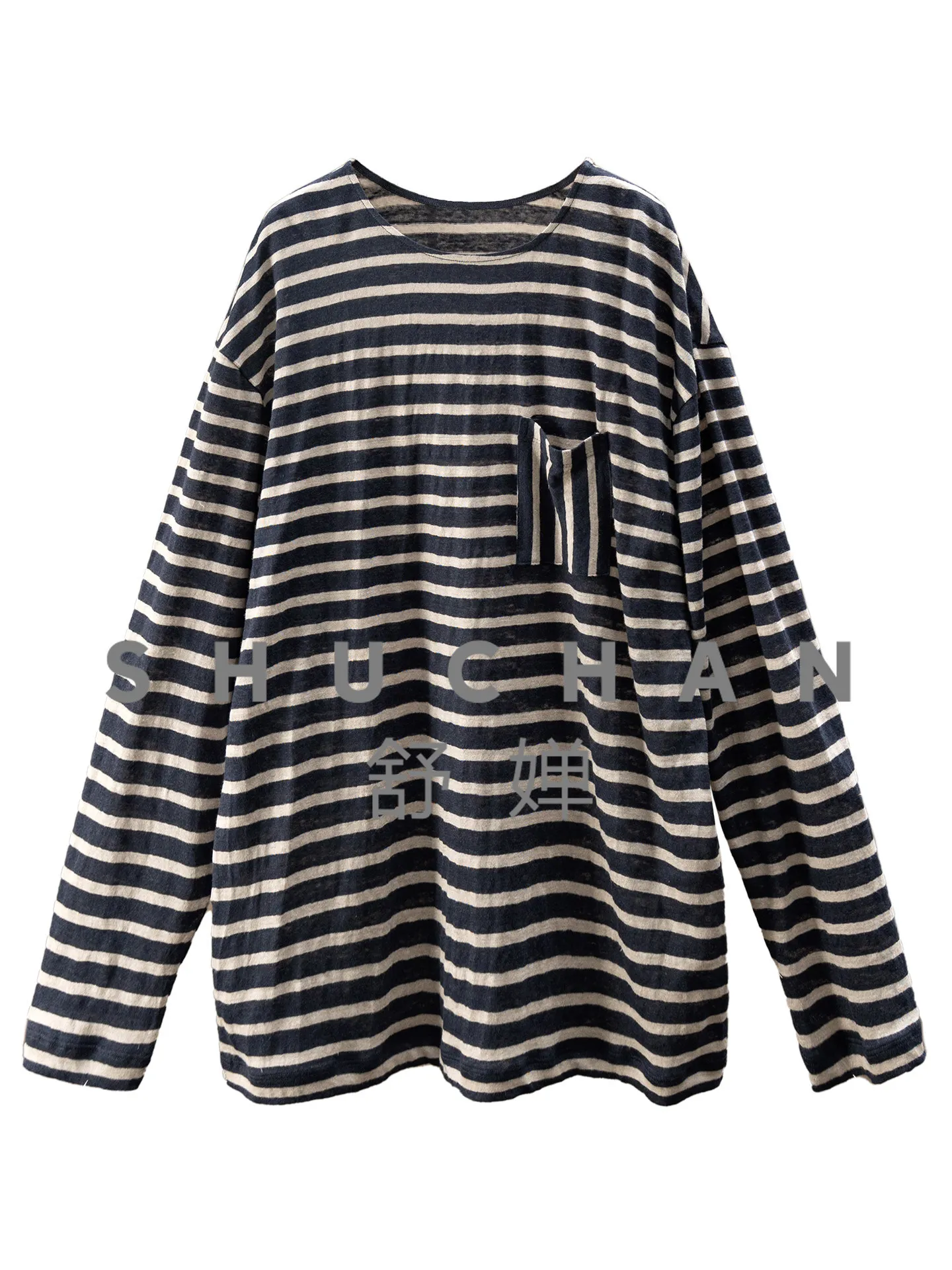 Knit Linen, Frenc Rero Lazy Conrasing Sripes Loose Long-sleeve Pullover Women 86I9 Crop Top Women Shirts for Women
Knit Linen, Frenc Rero Lazy Conrasing Sripes Loose Long-sleeve Pullover Women 86I9 Crop Top Women Shirts for Women