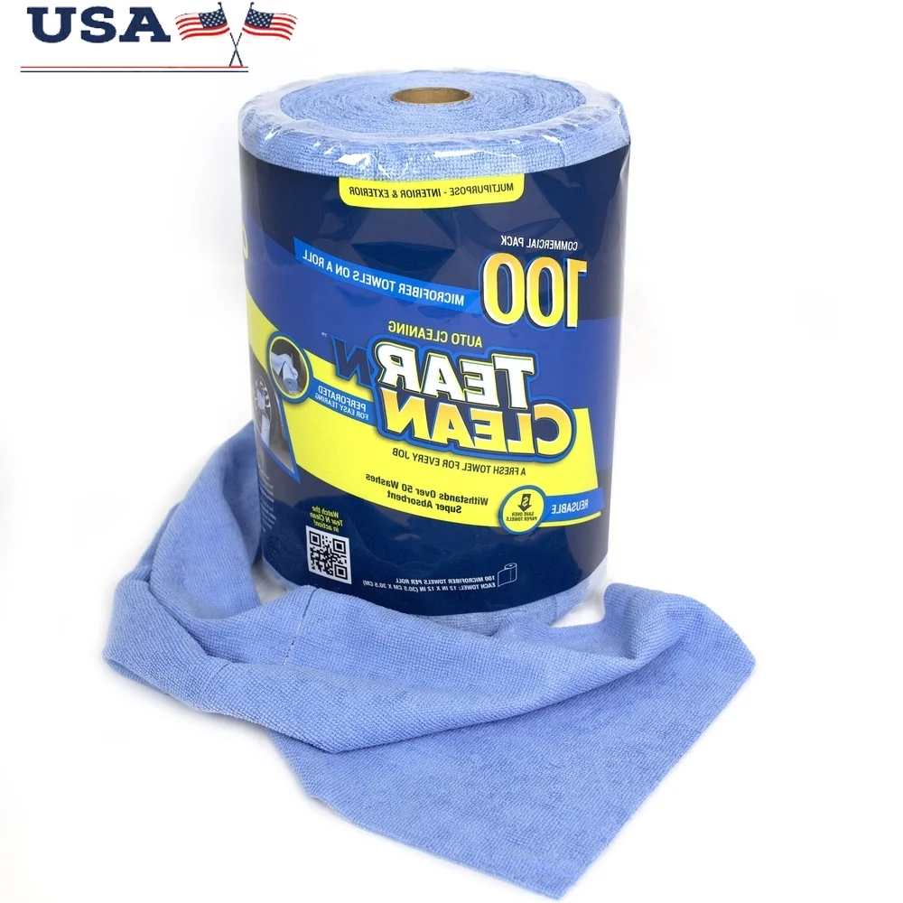 Reusable Easy Tear Microfiber Towels 100 Pack Absorbent Cloths Machine Washable Lint Free Streak Free Auto Home Garage Cleaning
Reusable Easy Tear Microfiber Towels 100 Pack Absorbent Cloths Machine Washable Lint Free Streak Free Auto Home Garage Cleaning