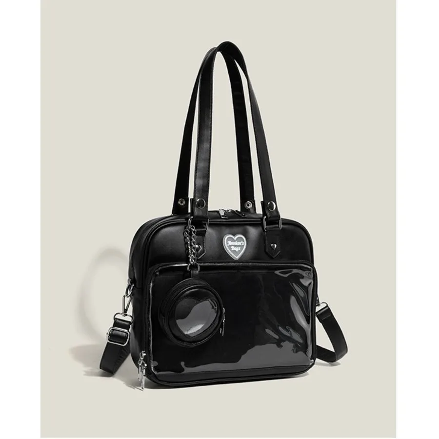 Cream Pain Transparent Clear Bag Cute Commuting Crossbody Bag For Women Leather Handbags Mini Crossbow Jelly Kawaii Black Purse
Cream Pain Transparent Clear Bag Cute Commuting Crossbody Bag For Women Leather Handbags Mini Crossbow Jelly Kawaii Black Purse
