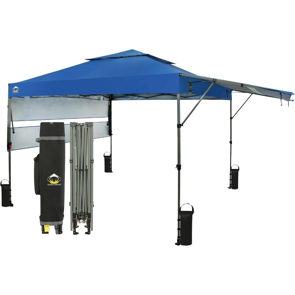 10x10 Pop up Canopy Tent Patended Centerlock Instant Commercial Canopy with 150D Silver Coated Fabric Including 2 Extend Awnings
10x10 Pop up Canopy Tent Patended Centerlock Instant Commercial Canopy with 150D Silver Coated Fabric Including 2 Extend Awnings