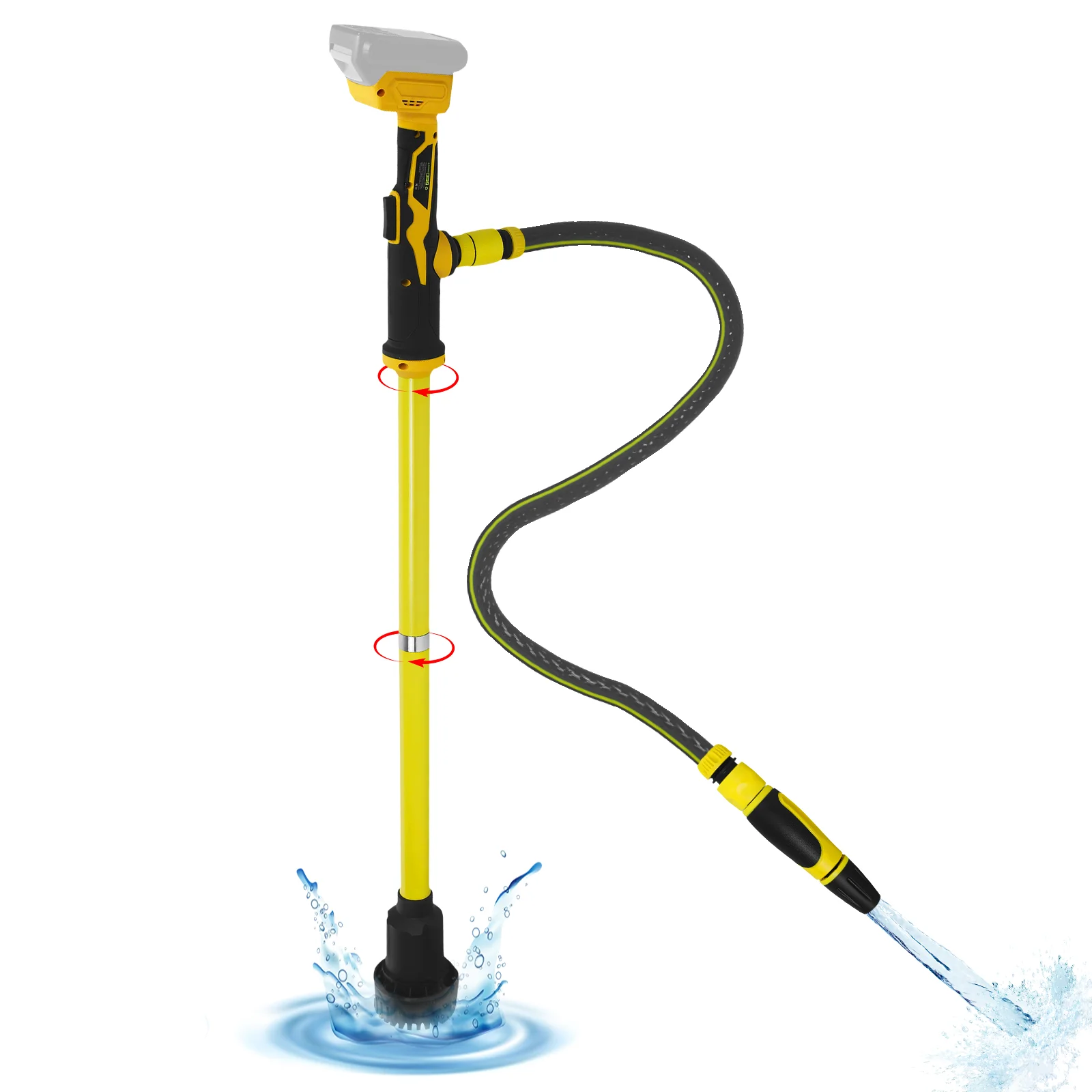 Cordless Stick Water Transfer Pump 40L/Min Portable Electric Water Pump Submersible Sump Pump for Dewalt 20V Battery Pin
Cordless Stick Water Transfer Pump 40L/Min Portable Electric Water Pump Submersible Sump Pump for Dewalt 20V Battery Pin