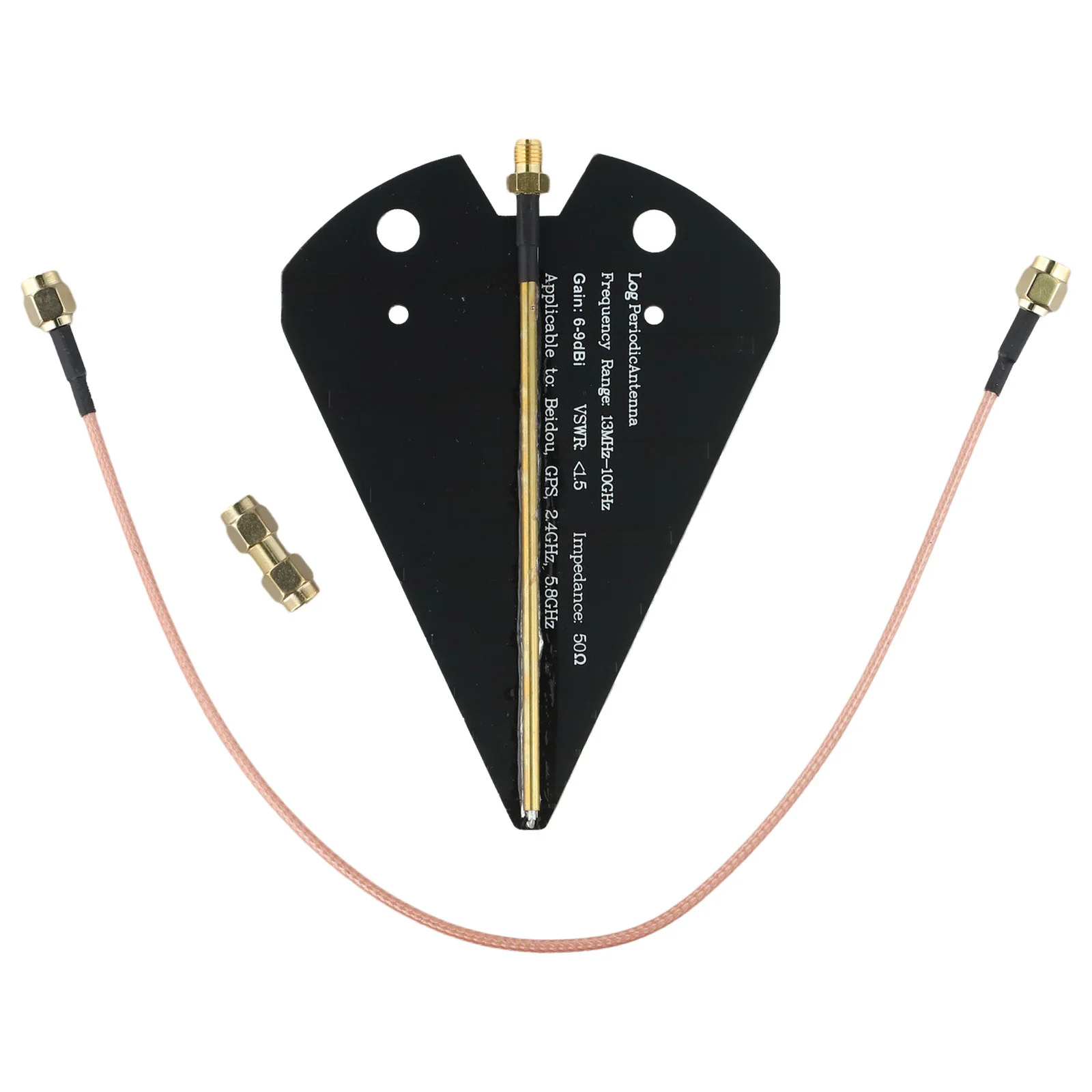 Broadband Antenna Directional Antenna 1300MHz-10GHz Frequency Range 50 Ohms Impedance 50W Maximum Power 6-9dBi Gain
Broadband Antenna Directional Antenna 1300MHz-10GHz Frequency Range 50 Ohms Impedance 50W Maximum Power 6-9dBi Gain