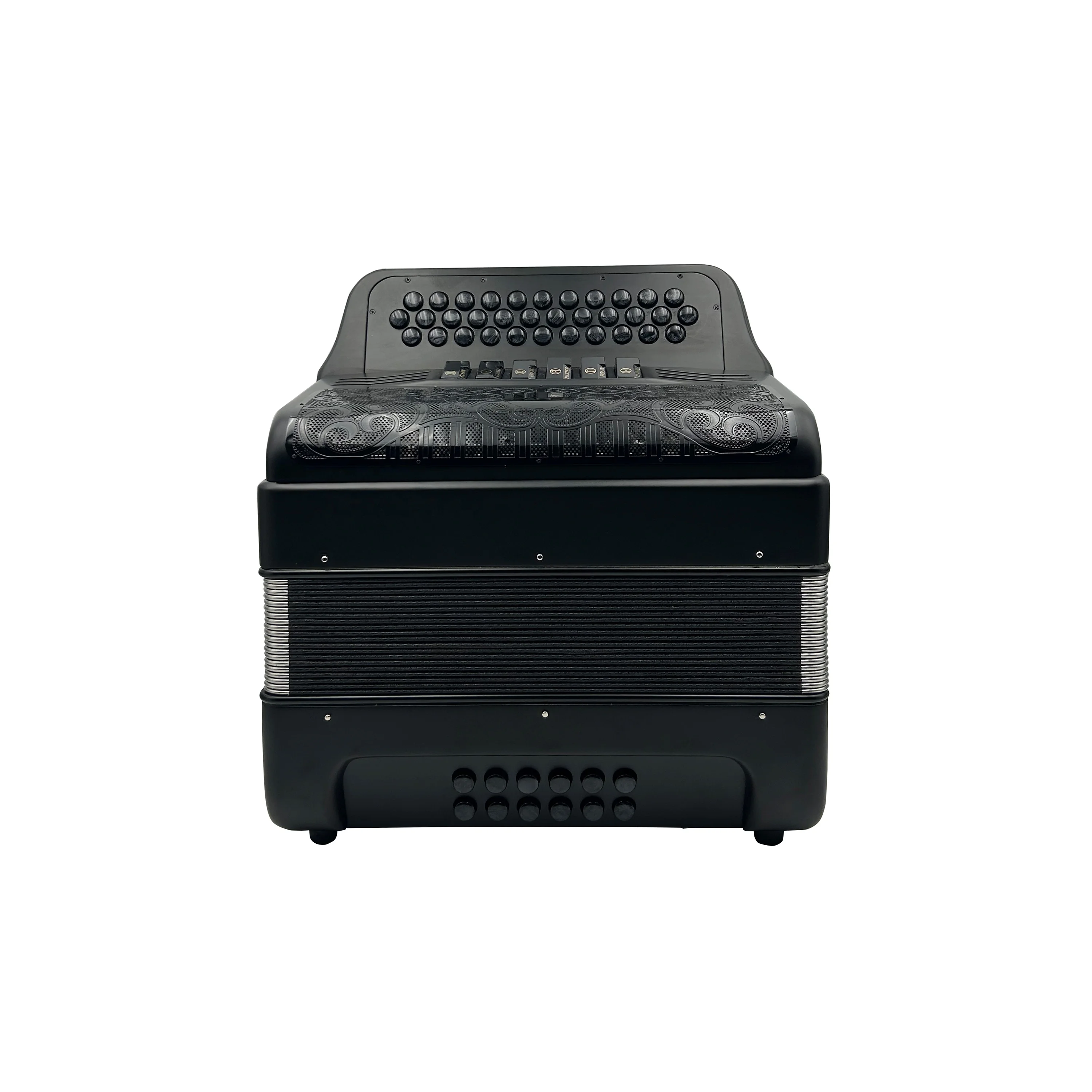 Professional JB3412E Accordion Instrument 34 Buttons 12 Bass 6 Black Matt Body Black Grill Black Buttons And Registers Acordeon
Professional JB3412E Accordion Instrument 34 Buttons 12 Bass 6 Black Matt Body Black Grill Black Buttons And Registers Acordeon