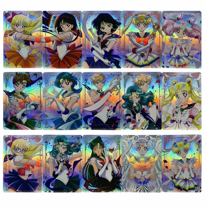 15pcs/set Sailor Moon DIY Replica Folded Flash Card Sailor Chibi Moon Sailor Mercury Anime Cartoon Game Collection Card Toy Gift
15pcs/set Sailor Moon DIY Replica Folded Flash Card Sailor Chibi Moon Sailor Mercury Anime Cartoon Game Collection Card Toy Gift