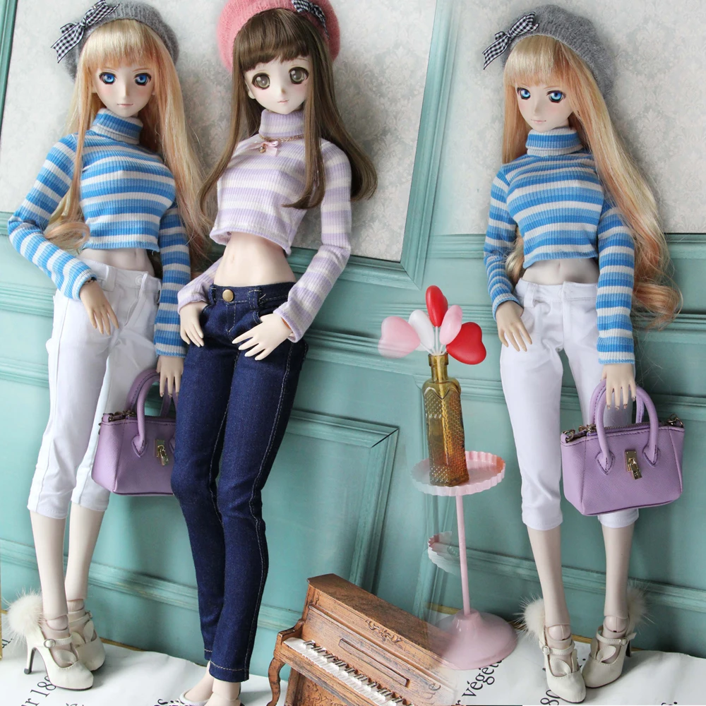 D06-P33 детская игрушка ручной работы 1/3 DD 1/4 кукла BJD/SD кукольная одежда синий полосатый свитер с высоким воротником 1 шт.
D06-P33 детская игрушка ручной работы 1/3 DD 1/4 кукла BJD/SD кукольная одежда синий полосатый свитер с высоким воротником 1 шт.