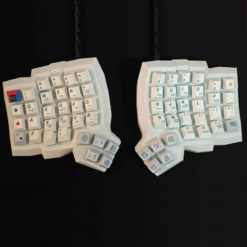 Dactyl Manuform Split Keyboard Ergonomic Hot-swappable Keyboard Custom VIAl Key Position Conversion Wired Single-mode Keyboard
Dactyl Manuform Split Keyboard Ergonomic Hot-swappable Keyboard Custom VIAl Key Position Conversion Wired Single-mode Keyboard