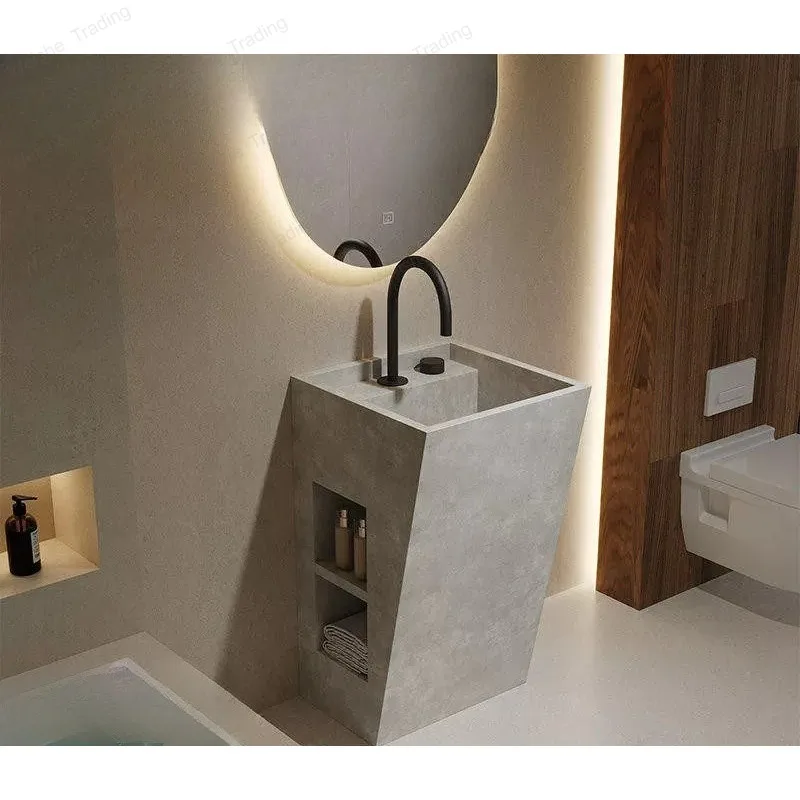 Slate column basin double hole washbasin modern simple household integrated basin washbasin countertop sink basin
Slate column basin double hole washbasin modern simple household integrated basin washbasin countertop sink basin