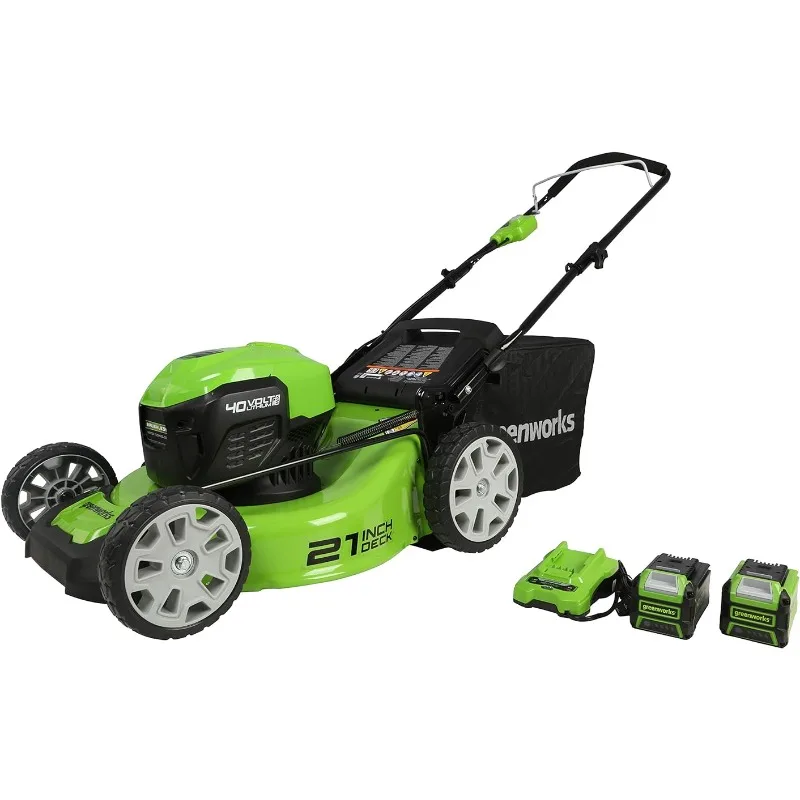 40V 21" Cordless Brushless Push Mower, 4.0Ah + 2.0Ah USB Batteries and Charger Included
40V 21" Cordless Brushless Push Mower, 4.0Ah + 2.0Ah USB Batteries and Charger Included