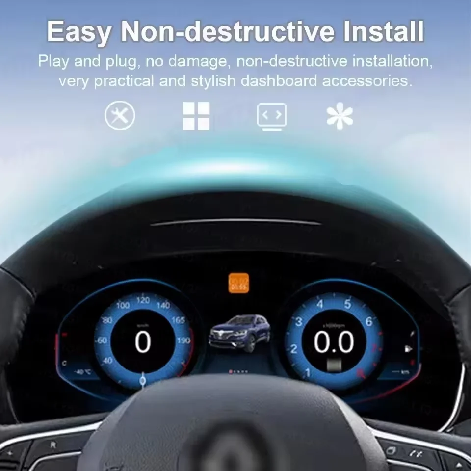 12,3-дюймовый цифровой приборный щиток для Renault Koleos Megane 4 2016-2019, виртуальный спидометр, ЖК-панель приборов, новинка
12,3-дюймовый цифровой приборный щиток для Renault Koleos Megane 4 2016-2019, виртуальный спидометр, ЖК-панель приборов, новинка