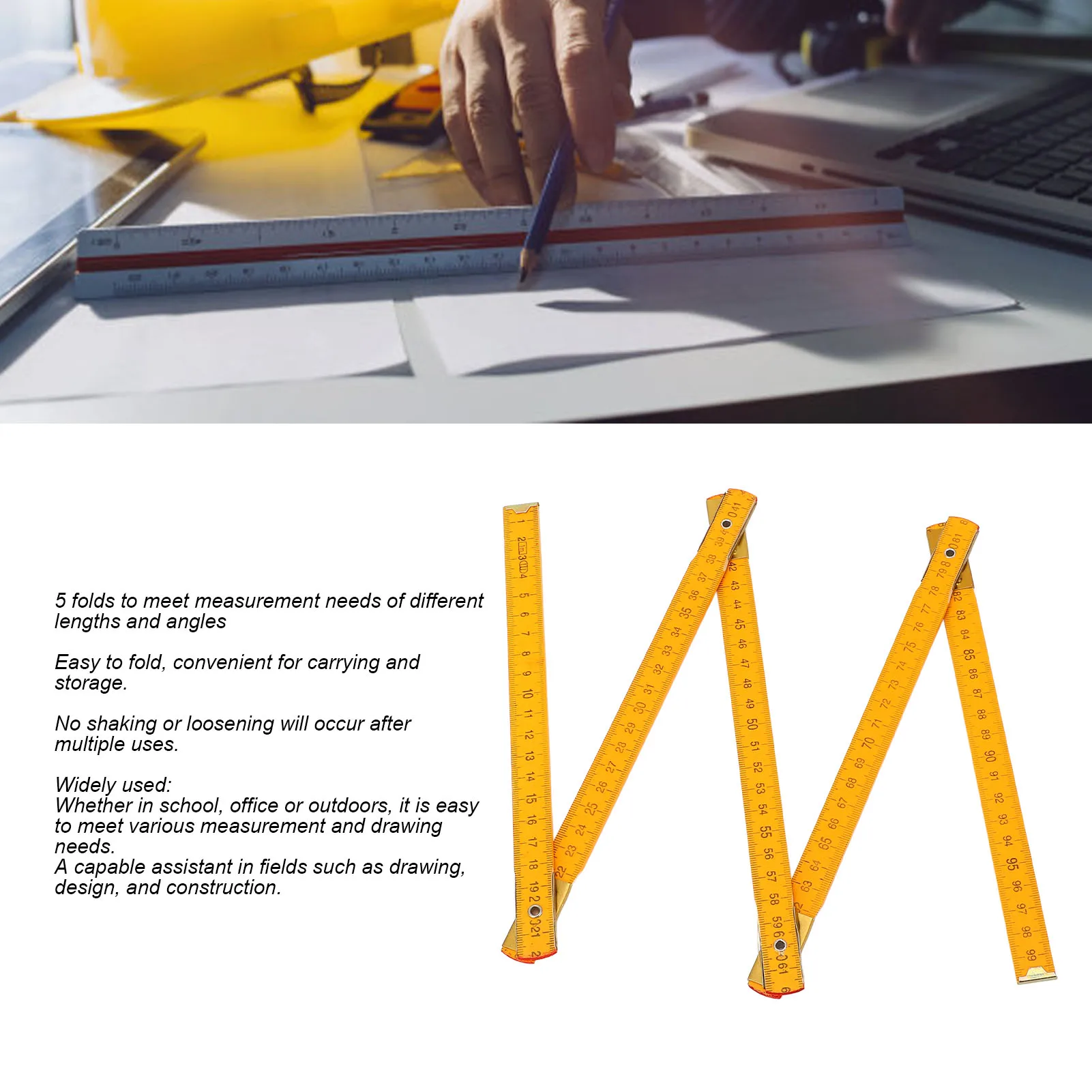 Складная линейка 1 м, измерительная палочка, двухсторонняя портативная деревянная складная линейка для плотника, деревообработки
Складная линейка 1 м, измерительная палочка, двухсторонняя портативная деревянная складная линейка для плотника, деревообработки