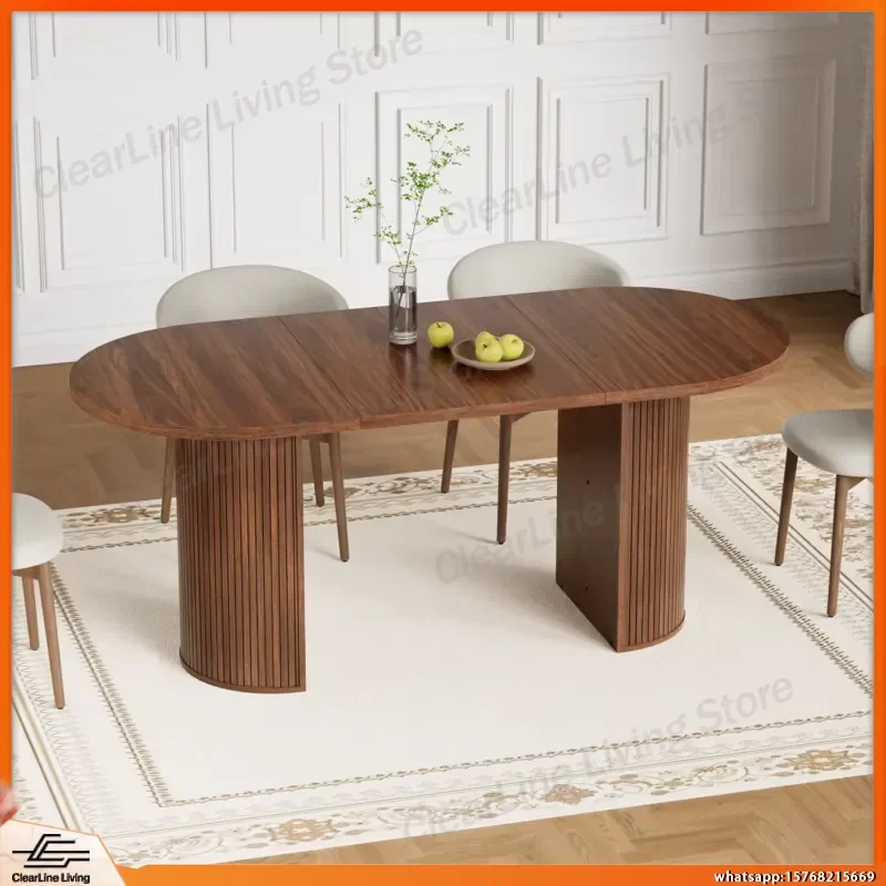 Oval Coffee Table for Living Room 70.8 Inch Large Wooden Dining Table Modern Semi-Cylindrical Legs Kitchen Table Round
Oval Coffee Table for Living Room 70.8 Inch Large Wooden Dining Table Modern Semi-Cylindrical Legs Kitchen Table Round