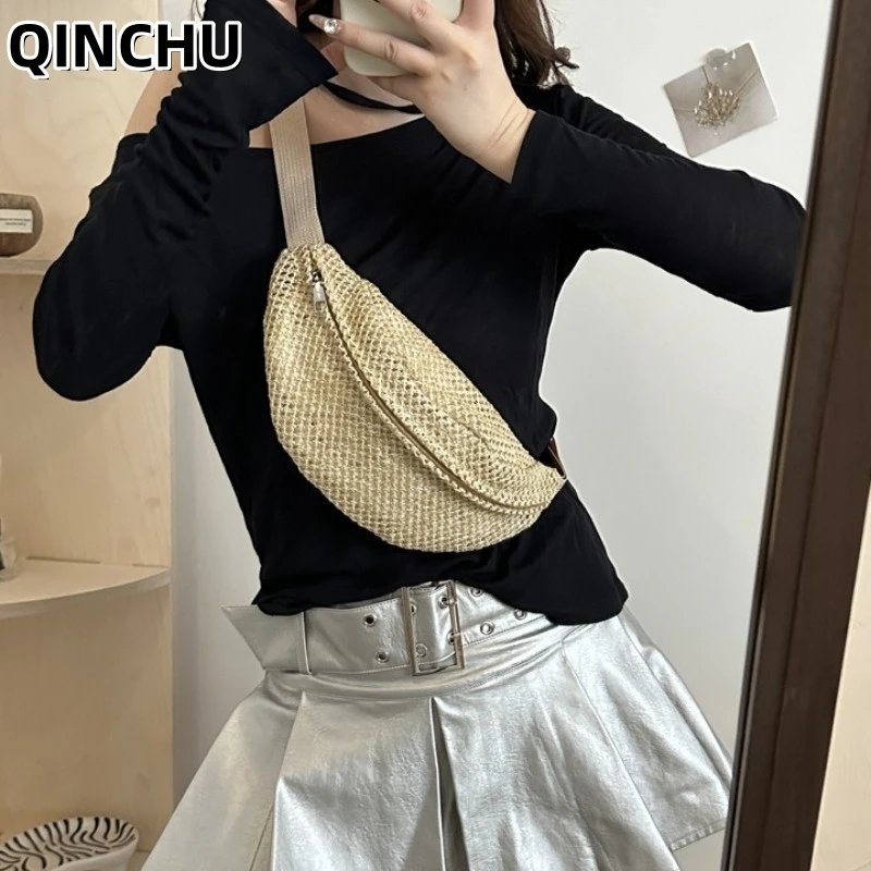 Сумка женская QINCHU из плетеной соломки, большая вместимость, новинка 2026 года, универсальная, на одно плечо, для поездок на работу, тоут, сумки и клатчи
Сумка женская QINCHU из плетеной соломки, большая вместимость, новинка 2026 года, универсальная, на одно плечо, для поездок на работу, тоут, сумки и клатчи