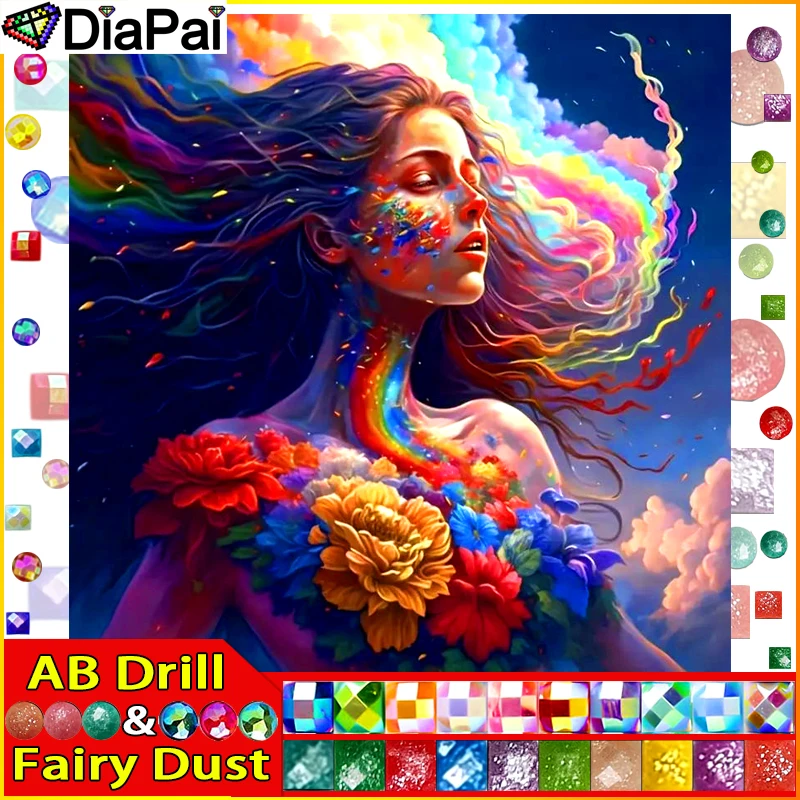DIAPAI Fairy Dust AB DIY 5D алмазная живопись "Женский цветок" полная алмазная вышивка распродажа картина из стразов для фестиваля
DIAPAI Fairy Dust AB DIY 5D алмазная живопись "Женский цветок" полная алмазная вышивка распродажа картина из стразов для фестиваля