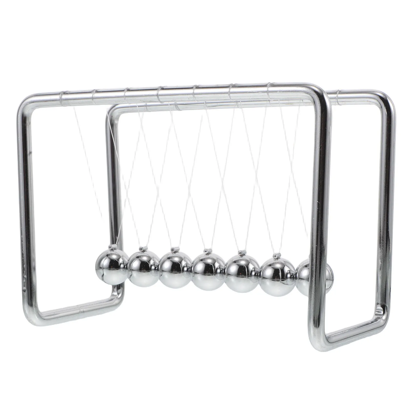 Newton's Cradle Pendulum Balance with 7 Metal Balls Solid Wood Frame Kinetic Desk Swinging Balls Science Physics Gadget Office
Newton's Cradle Pendulum Balance with 7 Metal Balls Solid Wood Frame Kinetic Desk Swinging Balls Science Physics Gadget Office