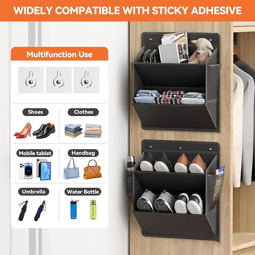 Sticky Back Shoe Organizer Hanging Wardrobe Door Rack Wall Adhesive Organizer for Hat Toiletry RV Accessories
Sticky Back Shoe Organizer Hanging Wardrobe Door Rack Wall Adhesive Organizer for Hat Toiletry RV Accessories