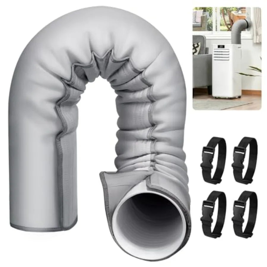 1/2 PC Upged Pable AC Hoe Inn leeve, Air Condiner Hoe Cover Wrap, Inted Hoe Duct Vent Cover with 4 Adjutable trap, Fi"and.9" Di
1/2 PC Upged Pable AC Hoe Inn leeve, Air Condiner Hoe Cover Wrap, Inted Hoe Duct Vent Cover with 4 Adjutable trap, Fi"and.9" Di