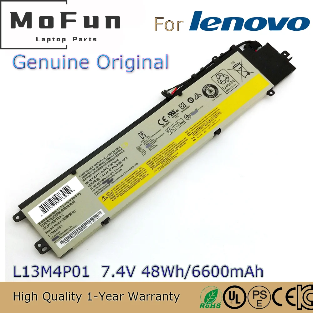 Совершенно новый оригинальный L13M4P01 7,4 V 6600mAh Аккумулятор для ноутбука Lenovo Erazer Y40-70-ISE L13L4P01 L13C4P01
Совершенно новый оригинальный L13M4P01 7,4 V 6600mAh Аккумулятор для ноутбука Lenovo Erazer Y40-70-ISE L13L4P01 L13C4P01