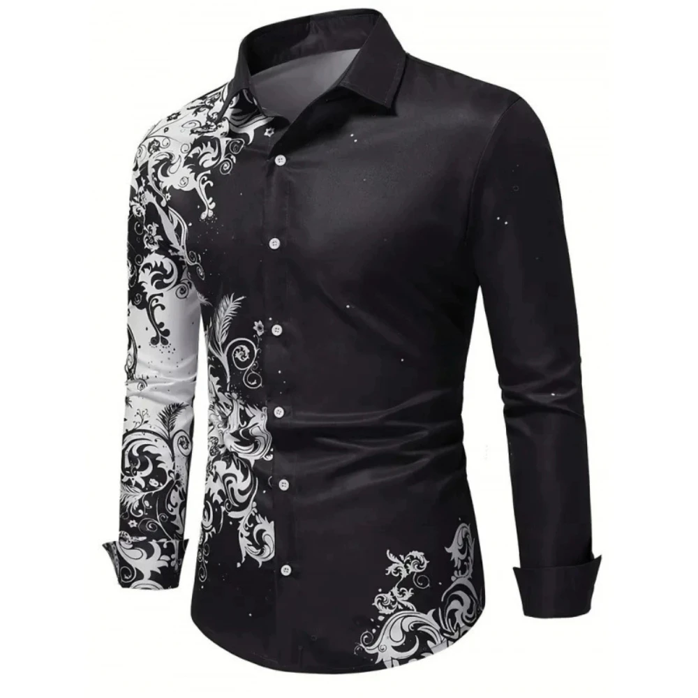 2025 new lapel long sleeved shirt men's 3D pattern autumn new casual fashion retro plus size 6XL
2025 new lapel long sleeved shirt men's 3D pattern autumn new casual fashion retro plus size 6XL