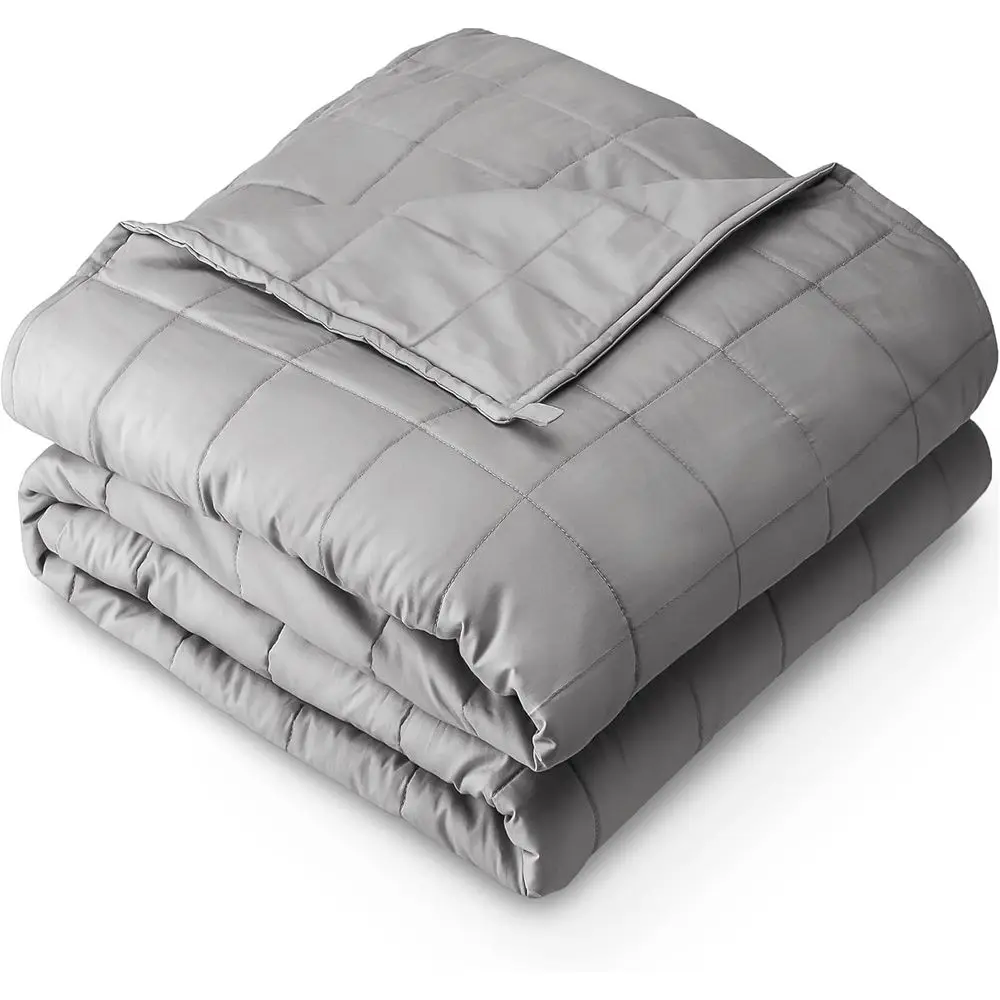 All-Natural Cotton 60x80 20lbs Weighted Blanket with Non-Toxic Glass Beads, Light Grey
All-Natural Cotton 60x80 20lbs Weighted Blanket with Non-Toxic Glass Beads, Light Grey