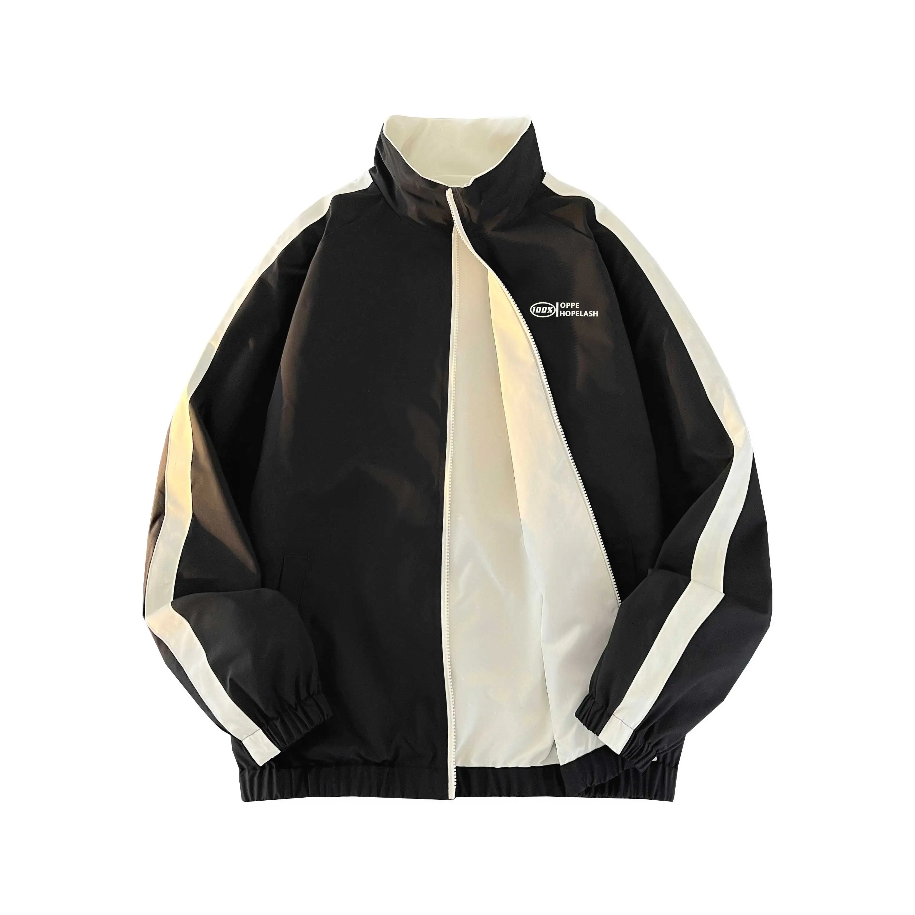 Double-Face Jacket Men's Women's Street Costume Hip-Hop Loose Zipper Windbreaker Fall 2024 Harajuku College Stitching Coat
Double-Face Jacket Men's Women's Street Costume Hip-Hop Loose Zipper Windbreaker Fall 2024 Harajuku College Stitching Coat