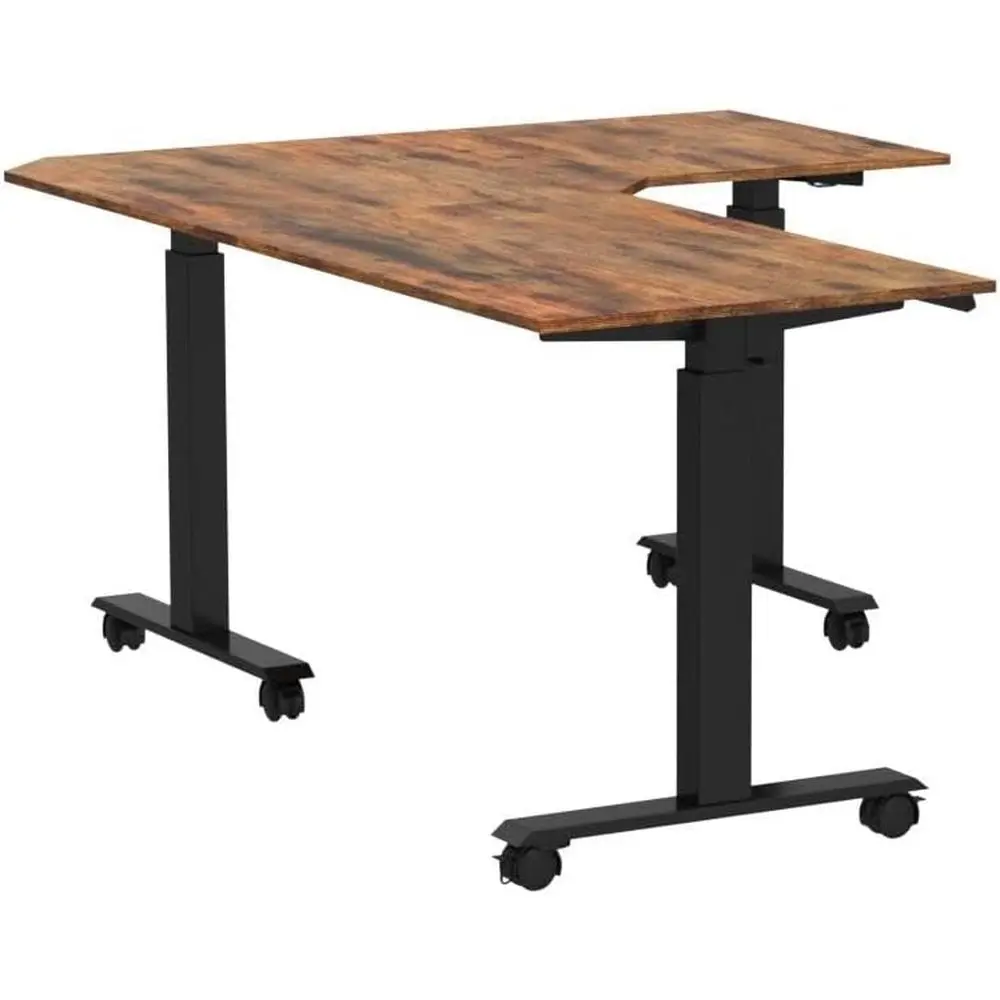 Электрический стол-трансформер L-образной формы 63, регулируемый по высоте игровой стол с раздельной столешницей, черный/коричневый под старину
Электрический стол-трансформер L-образной формы 63, регулируемый по высоте игровой стол с раздельной столешницей, черный/коричневый под старину