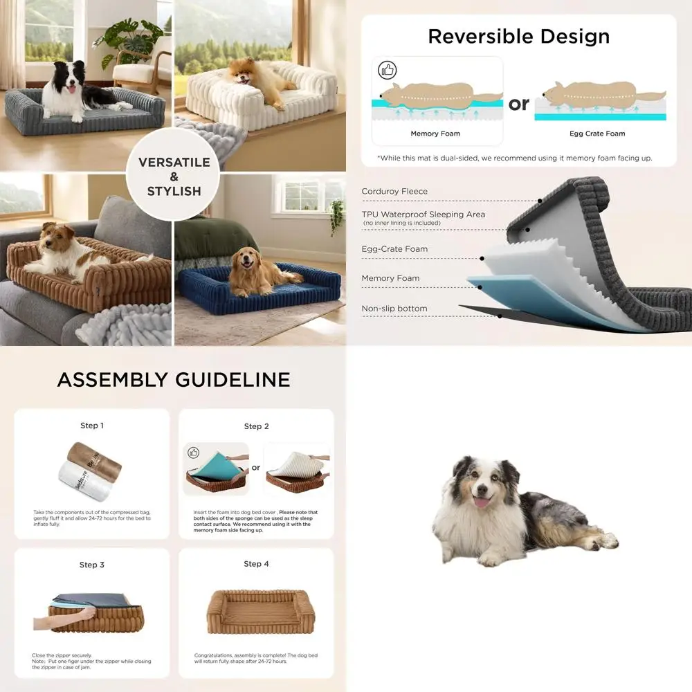 XL Водонепроницаемая кровать для собак из пены с эффектом памяти с боками, нескользящий, съемный чехол, синий
XL Водонепроницаемая кровать для собак из пены с эффектом памяти с боками, нескользящий, съемный чехол, синий