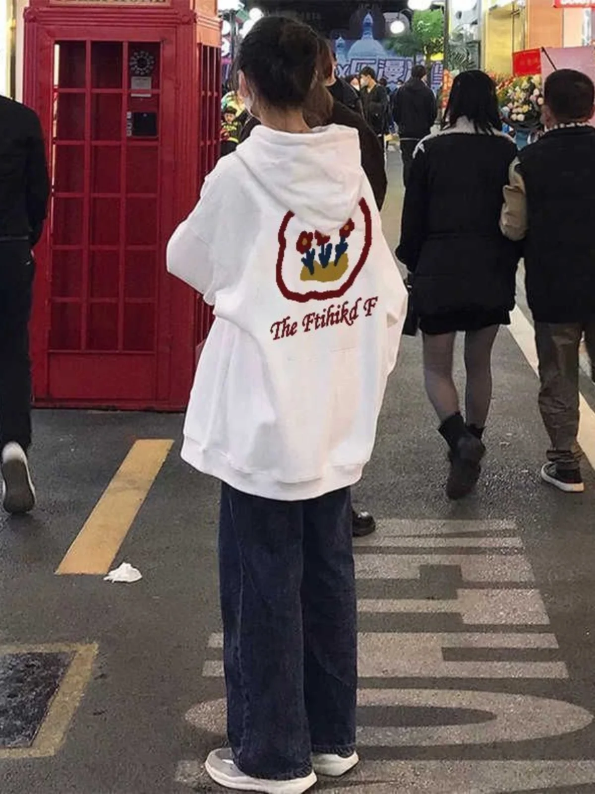 American Retro Oversize Hoodie Long Sleeve White Loose Spring Autumn Casual Style Street Fashion Men's Sweatshirt
American Retro Oversize Hoodie Long Sleeve White Loose Spring Autumn Casual Style Street Fashion Men's Sweatshirt