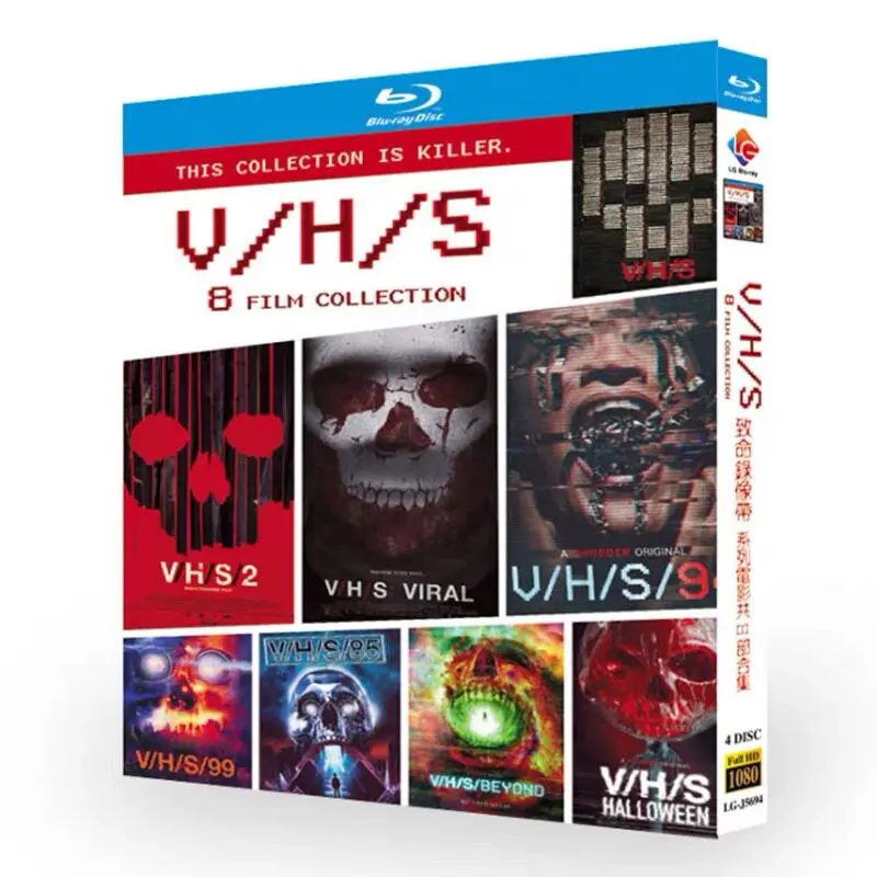 V/H/S Film Series 8 Movies Collection Blu-ray High Definition Discs Box Set
V/H/S Film Series 8 Movies Collection Blu-ray High Definition Discs Box Set