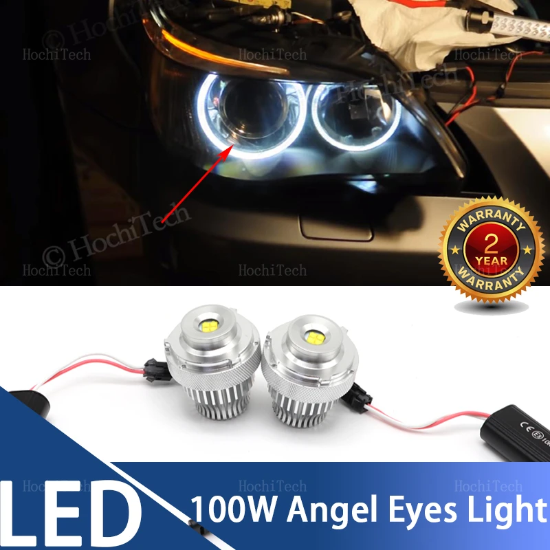 100W Angel Eyes Ring LED Headlight Bulbs for BMW 5 Series E60 E61 LCI halogen Headlight 545i 550i 535i 530i 520i 2007-2010
100W Angel Eyes Ring LED Headlight Bulbs for BMW 5 Series E60 E61 LCI halogen Headlight 545i 550i 535i 530i 520i 2007-2010