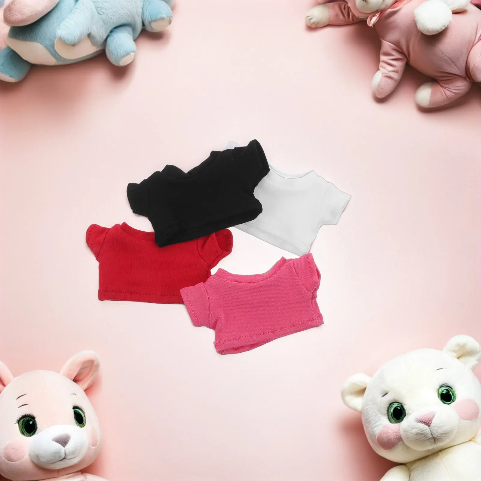 4Pcs Heat Sublimation Bear T-Shirt Compact Pure Color Design Vibrant Fade-Resistant Colors Replaceable Stuffed Animal Clothing
4Pcs Heat Sublimation Bear T-Shirt Compact Pure Color Design Vibrant Fade-Resistant Colors Replaceable Stuffed Animal Clothing
