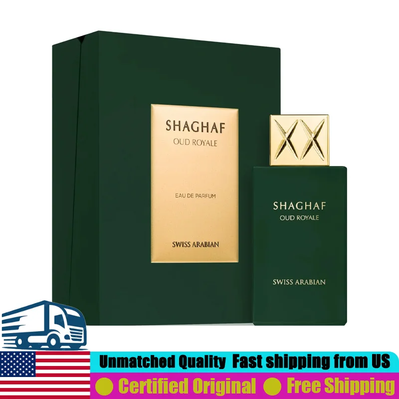 Swiss Arabian Shaghaf Oud Royale Eau de Parfum 2.5 Oz Original Arab Perfumes 75ML Natural Lasting Woody Spicy Oud Unisex Perfume
Swiss Arabian Shaghaf Oud Royale Eau de Parfum 2.5 Oz Original Arab Perfumes 75ML Natural Lasting Woody Spicy Oud Unisex Perfume