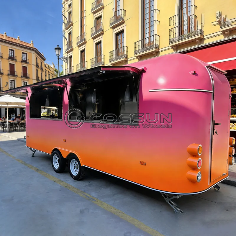 COGSUN Food Truck for SaleFood Truck Outdoor Mobile Fully Equipment Ice Cream Cart Hot Dog Pizza BBQ Trailer Custom Food Truck
COGSUN Food Truck for SaleFood Truck Outdoor Mobile Fully Equipment Ice Cream Cart Hot Dog Pizza BBQ Trailer Custom Food Truck