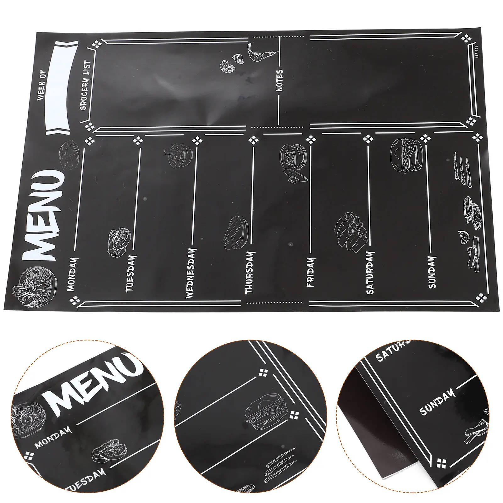 Magnetic Blackboard Sheet Kitchen Fridge Sticker Dry Erase Board Household Refrigerator Magnet Reusable Menu Board Black
Magnetic Blackboard Sheet Kitchen Fridge Sticker Dry Erase Board Household Refrigerator Magnet Reusable Menu Board Black