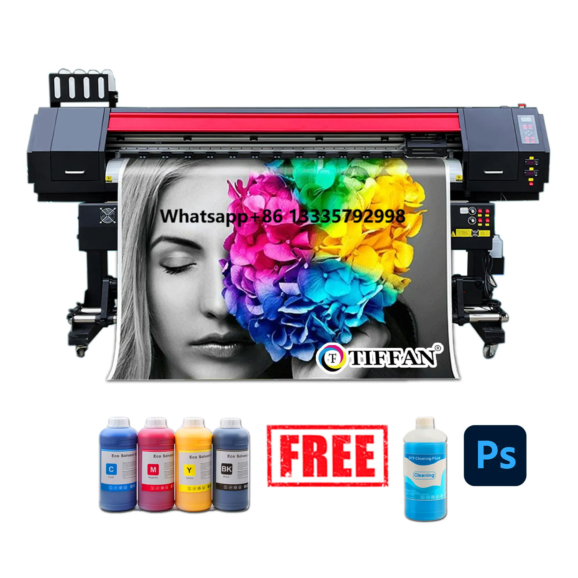 Vinyl Sticker Flex Banner Plotter Canvas Inkjet Printers Eco Solvent Printer XP600 I3200 Heads Large Format Sublimation Printer
Vinyl Sticker Flex Banner Plotter Canvas Inkjet Printers Eco Solvent Printer XP600 I3200 Heads Large Format Sublimation Printer