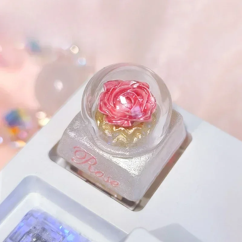 Red Rose Keycaps Keycaps Single Transparent 3D Printing Cross Axis Resin Personalized Valentine's Day Customization
Red Rose Keycaps Keycaps Single Transparent 3D Printing Cross Axis Resin Personalized Valentine's Day Customization