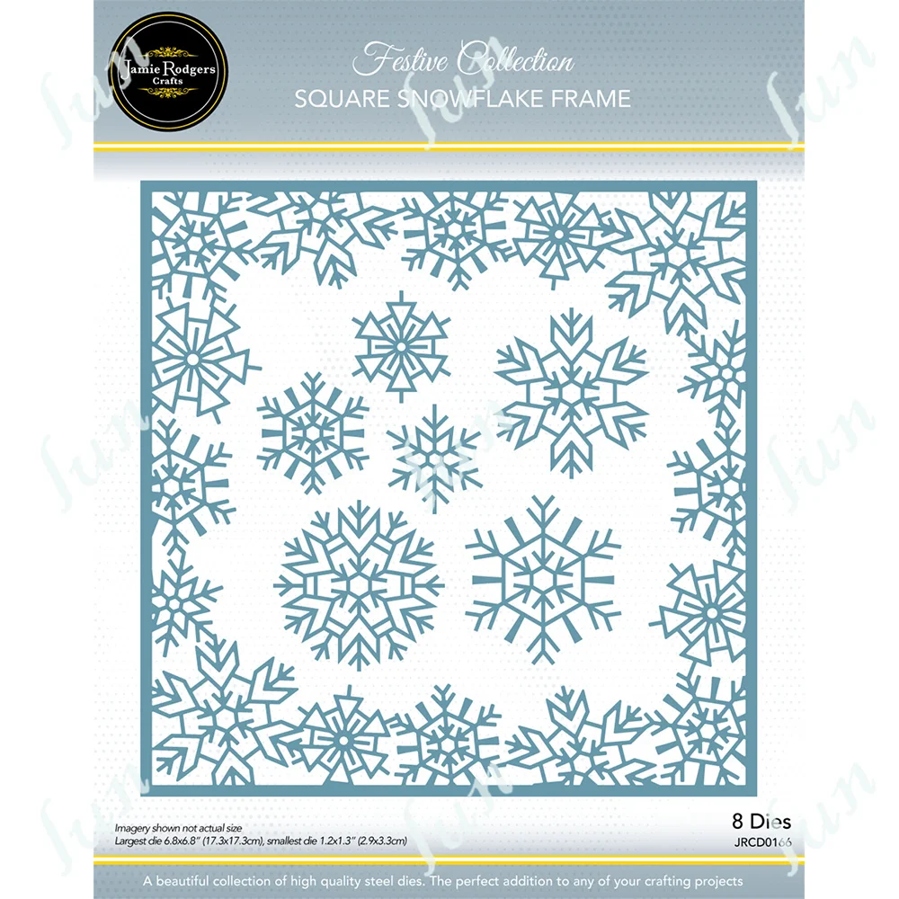 Metal Cutting Dies for DIY Scrapbooking Crafts Square Snowflake Frame Die Cuts Template Handmade Decoration
Metal Cutting Dies for DIY Scrapbooking Crafts Square Snowflake Frame Die Cuts Template Handmade Decoration
