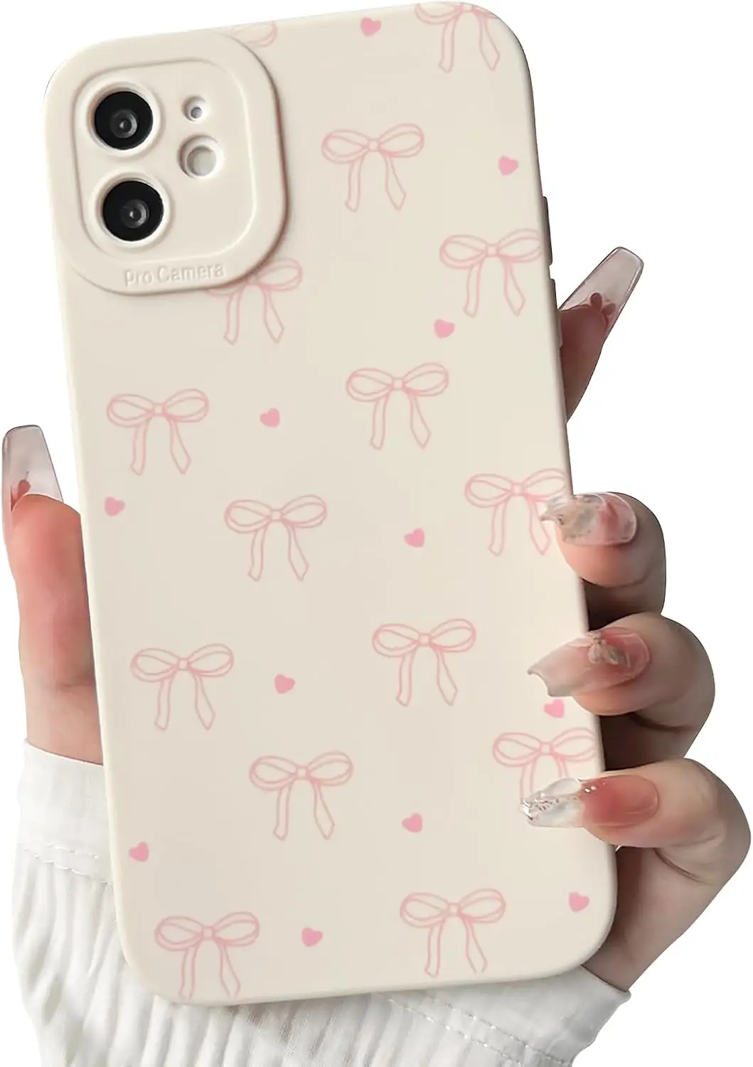 NITITOP Compatible with iPhone 11 Case Cute Aesthetic Bow Ribbon Love Heart Pattern Design for Women Girls Soft TPU Bowknot Whit
NITITOP Compatible with iPhone 11 Case Cute Aesthetic Bow Ribbon Love Heart Pattern Design for Women Girls Soft TPU Bowknot Whit