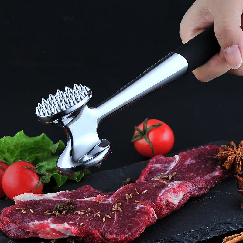 Jaswehome молоток для мяса из нержавеющей стали, сухожильный молоток, двухсторонние тендеры для мяса, инструмент для взбивания, креативные бытовые кухонные инструменты
Jaswehome молоток для мяса из нержавеющей стали, сухожильный молоток, двухсторонние тендеры для мяса, инструмент для взбивания, креативные бытовые кухонные инструменты